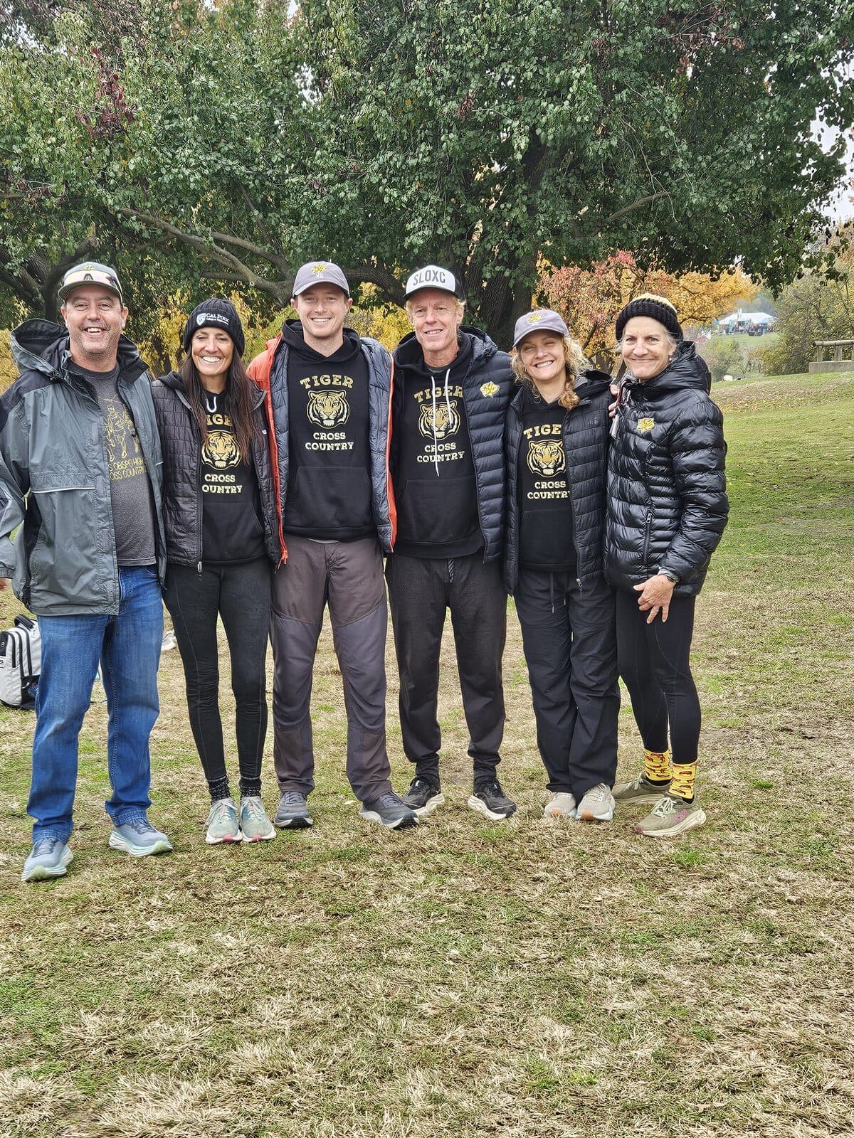 Cross Country Coaching staff — State Championships team photo