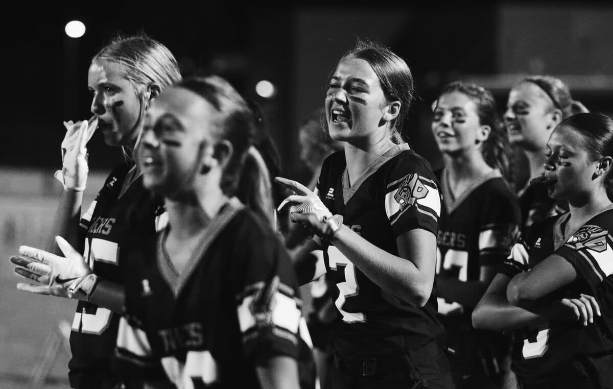 Varsity Girls Flag Football action photo 4