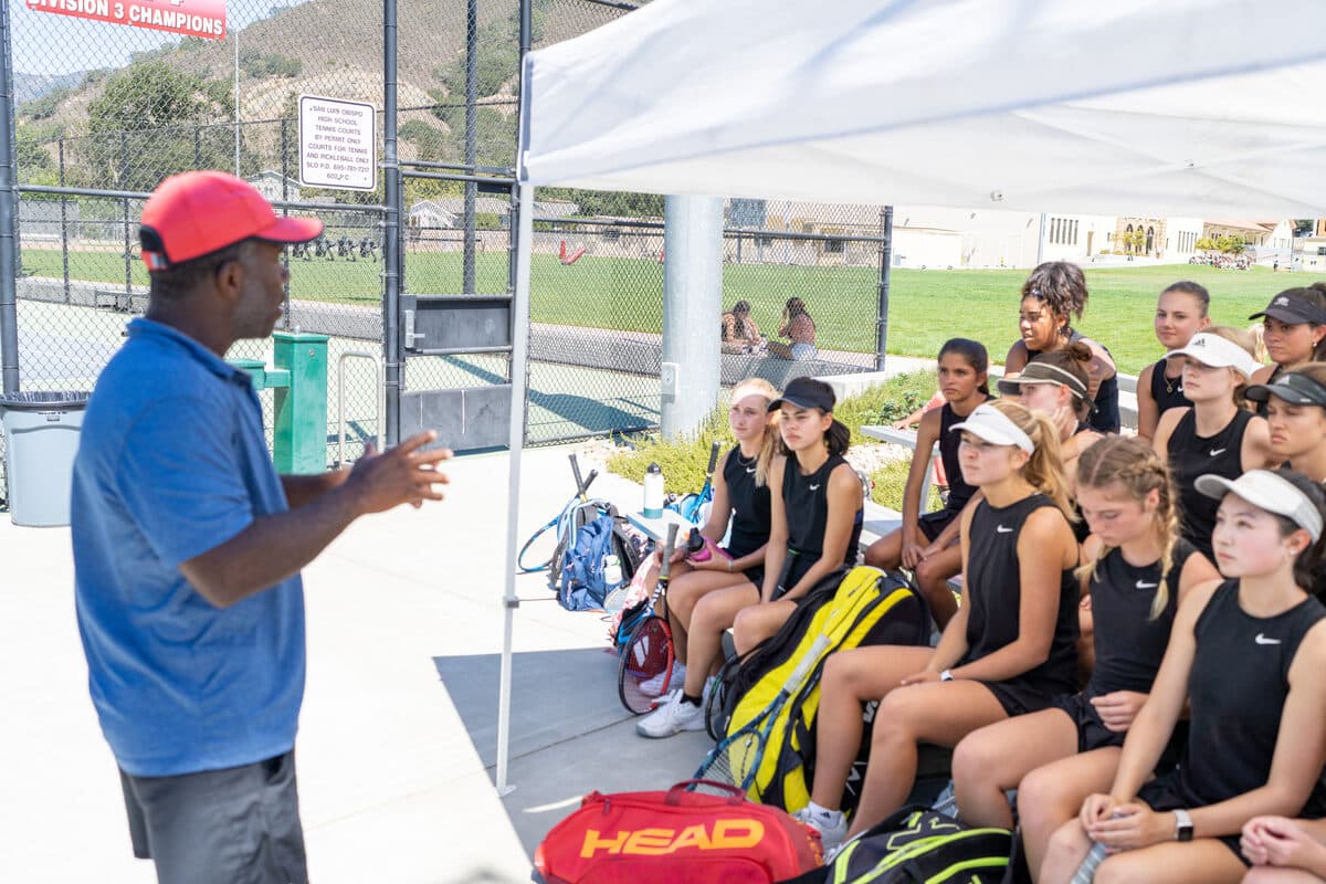 Girls Tennis action photo 3