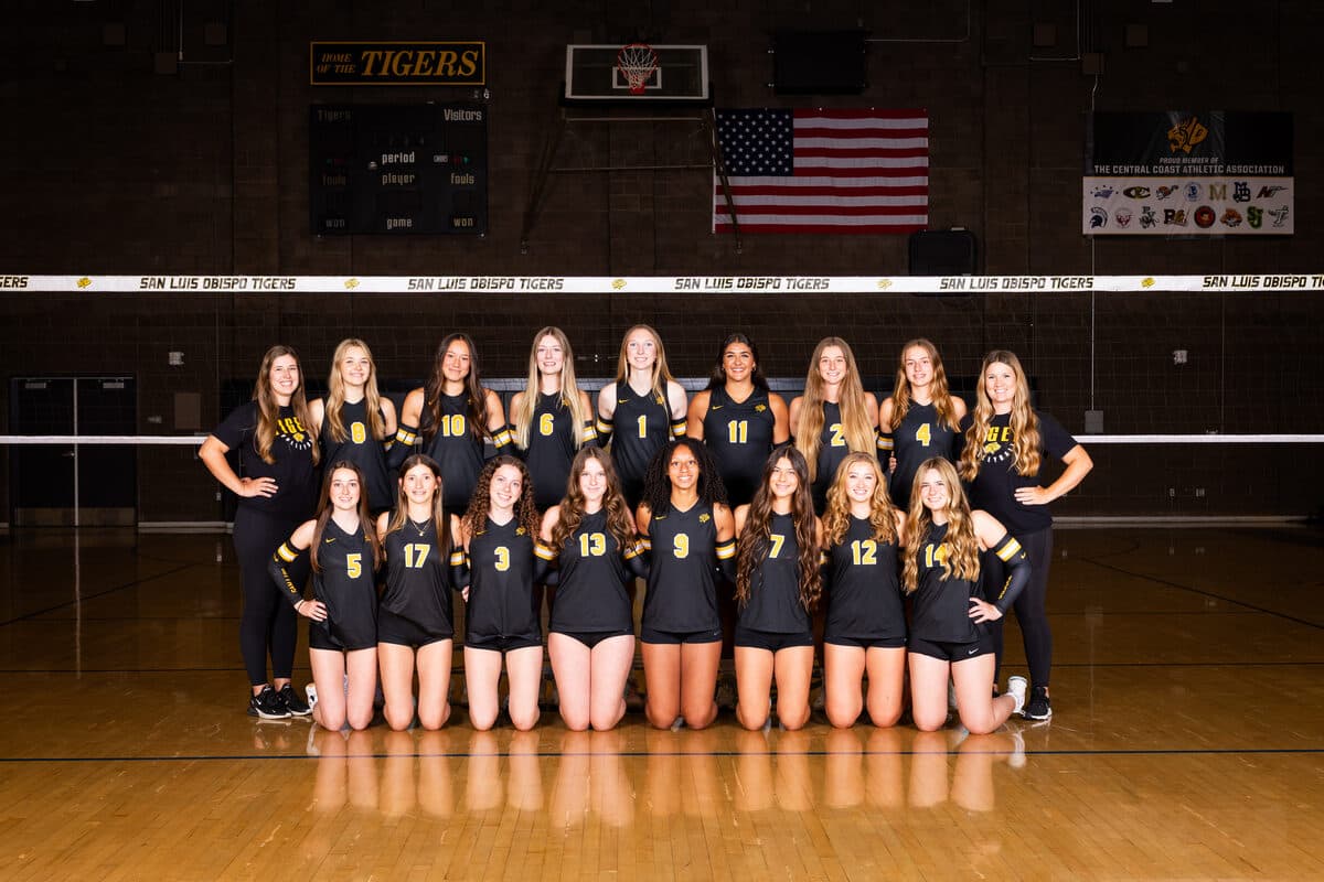 Girls Volleyball JV team photo